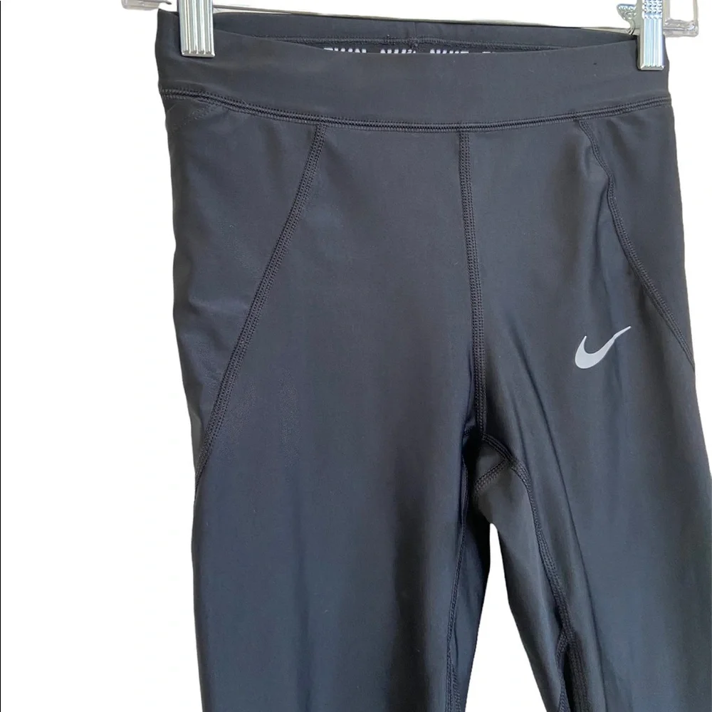 Nike Dri-Fit Mesh Drawstring Running Leggings